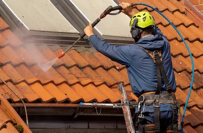 Démoussage et hydrofuge de toiture à Puyréaux